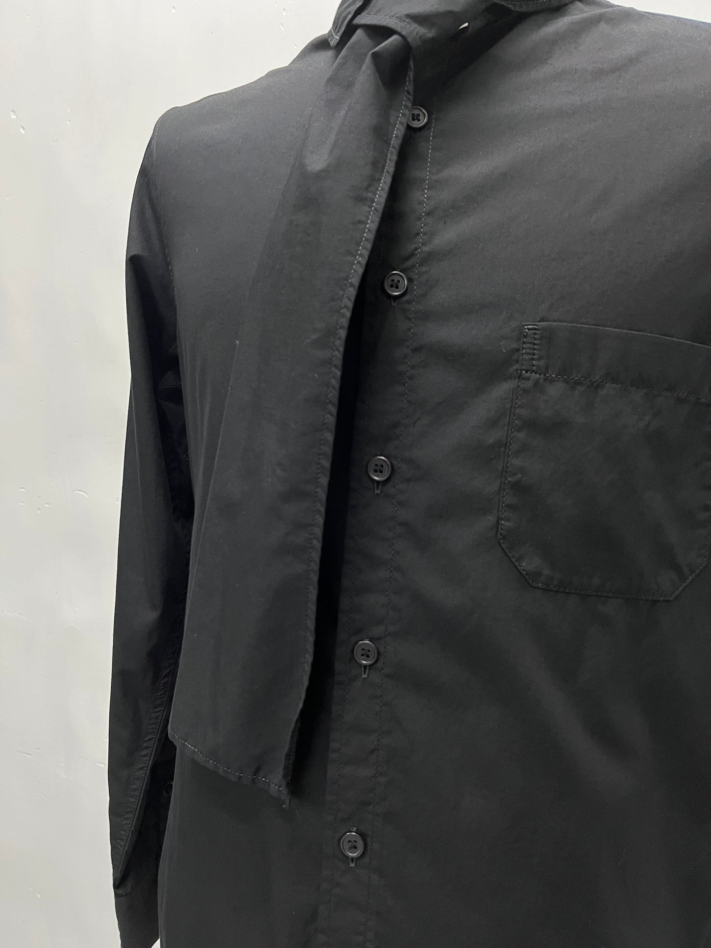 Yohji Yamamoto Pour Homme AW2022 Stole Collar Shirt- Size 2