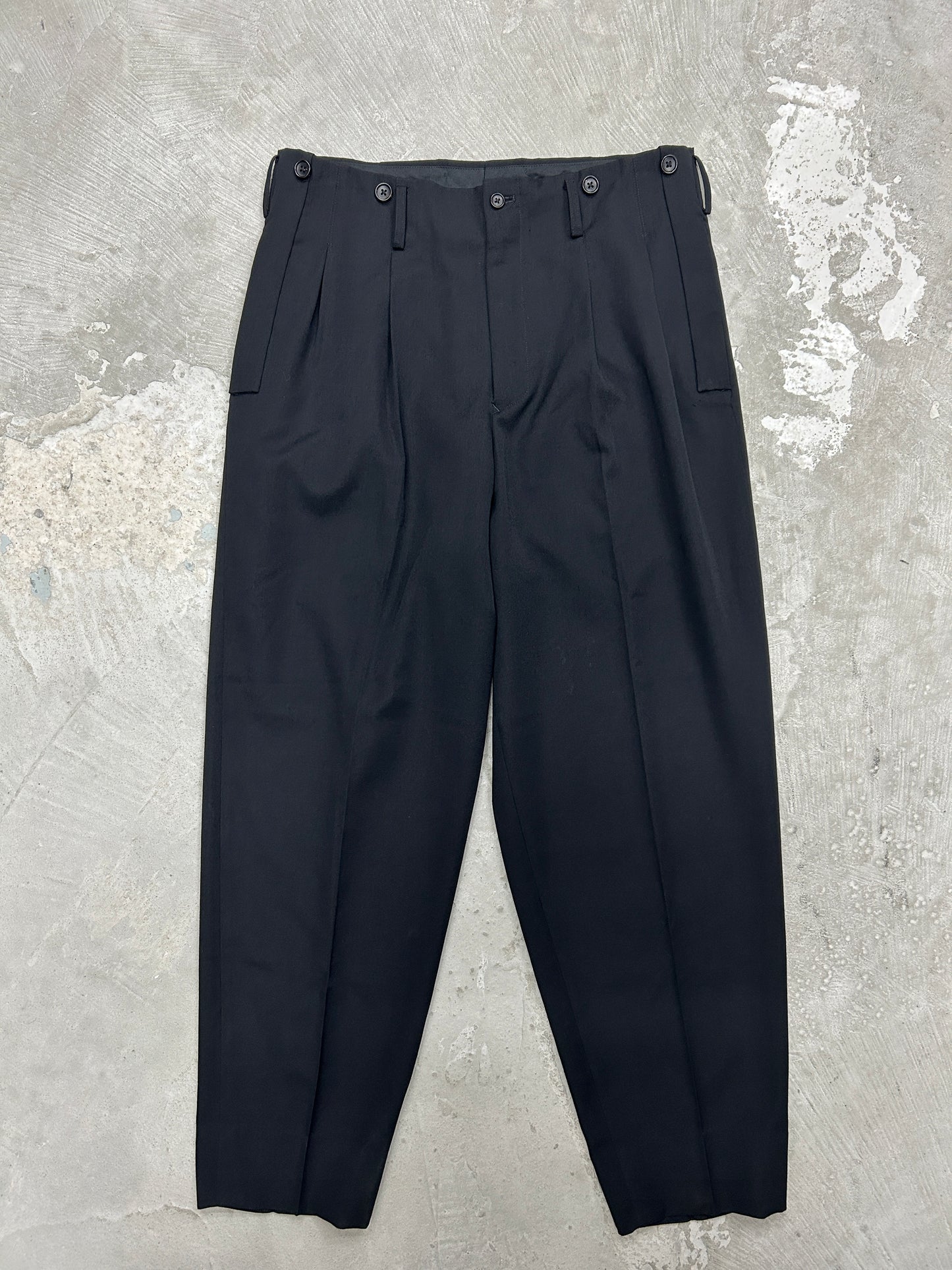 Yohji Yamamoto SS15 Costume d'homme High-waisted trousers - Size 3