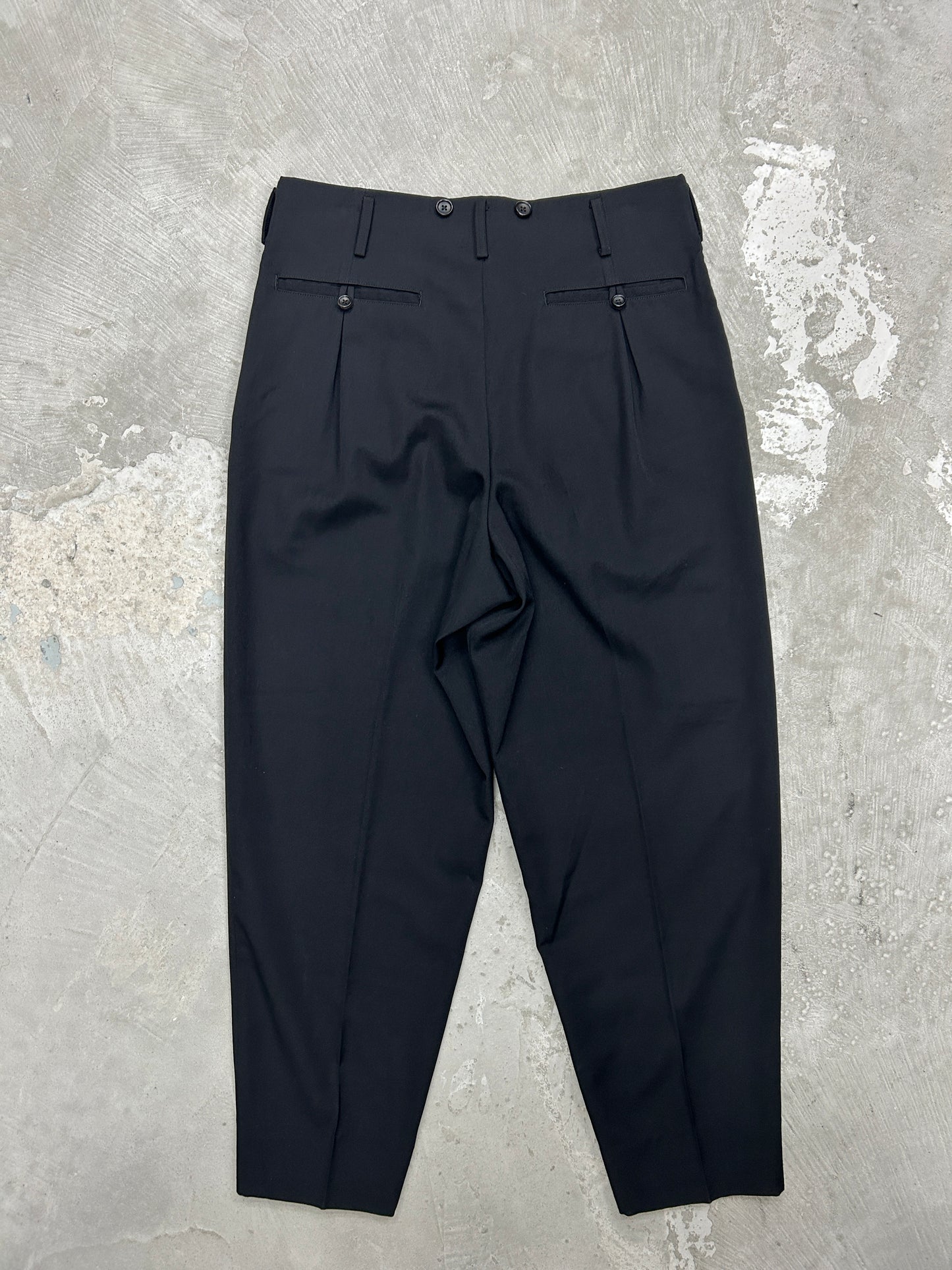 Yohji Yamamoto SS15 Costume d'homme High-waisted trousers - Size 3