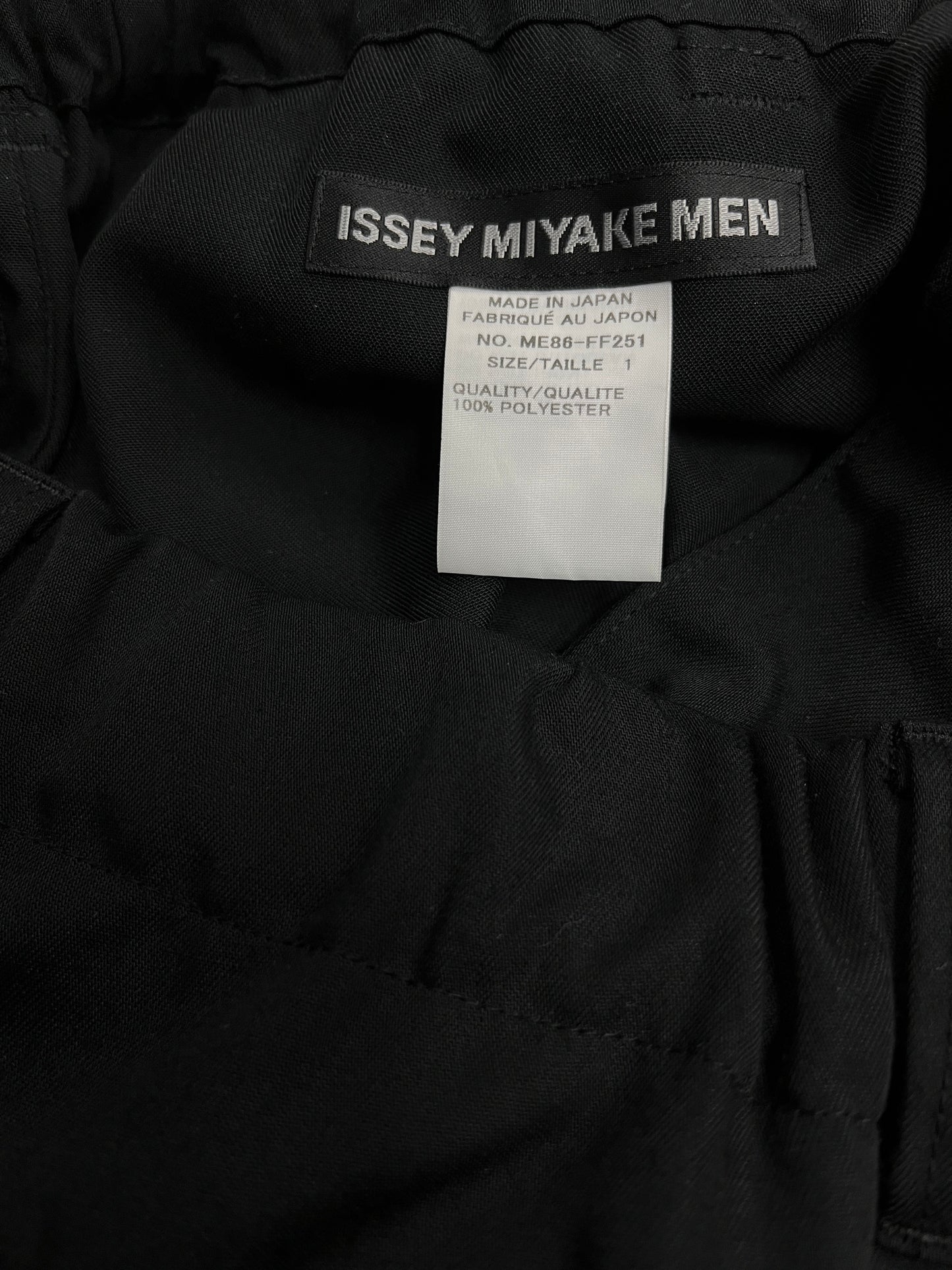 Issey Miyake Men AW18 Pleated Hem Trousers- Size 1