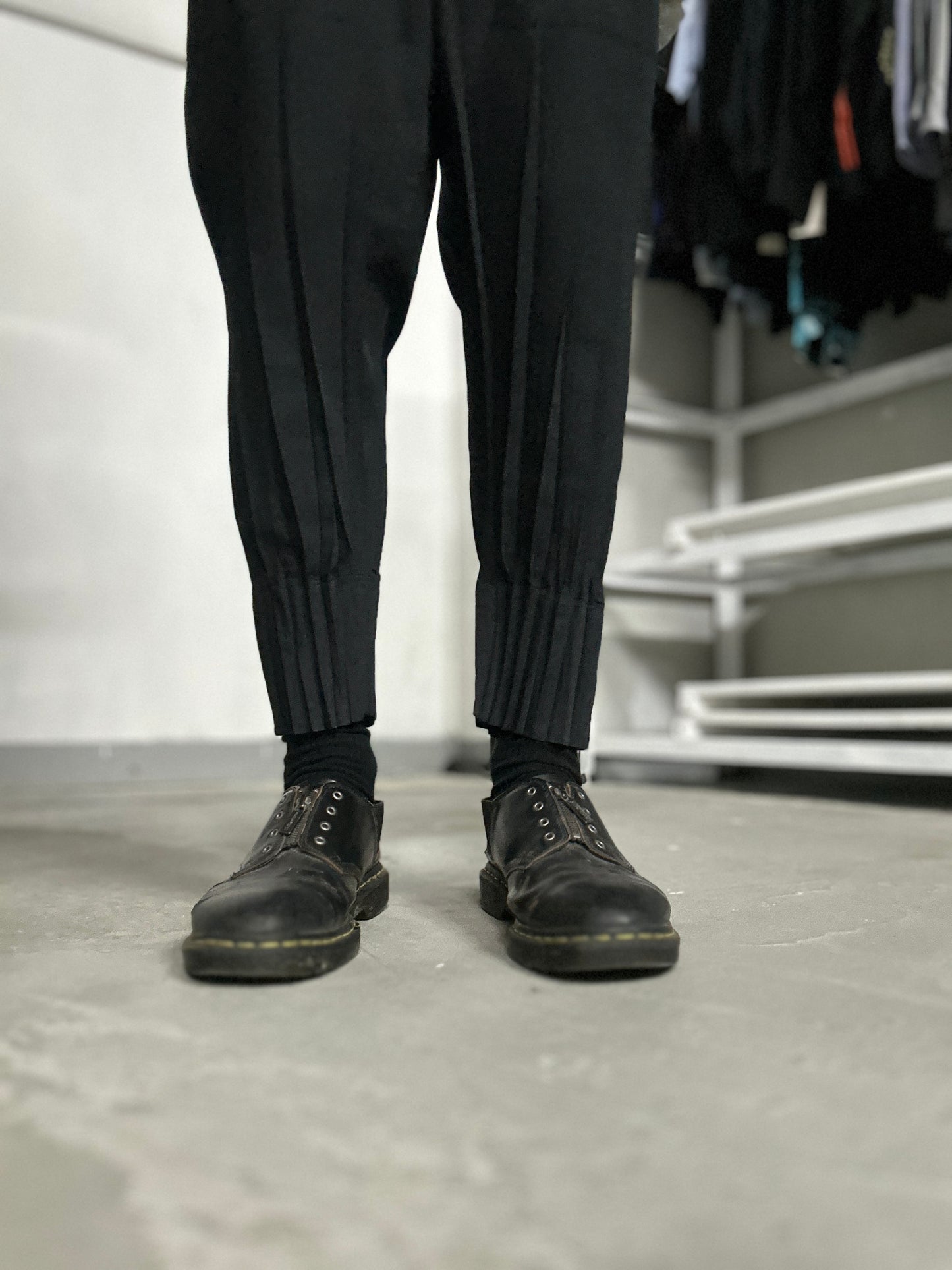 Issey Miyake Men AW18 Pleated Hem Trousers- Size 1