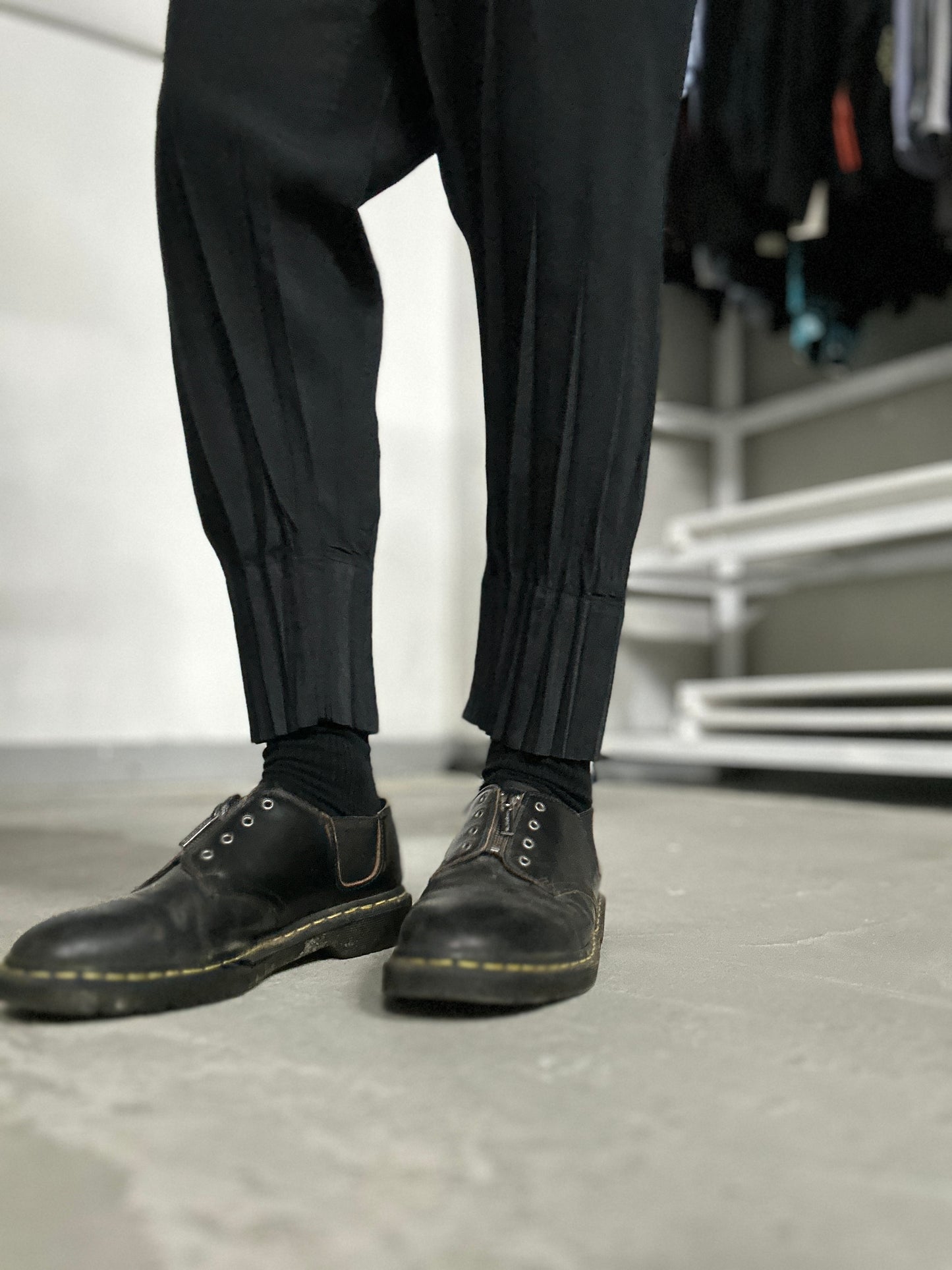 Issey Miyake Men AW18 Pleated Hem Trousers- Size 1