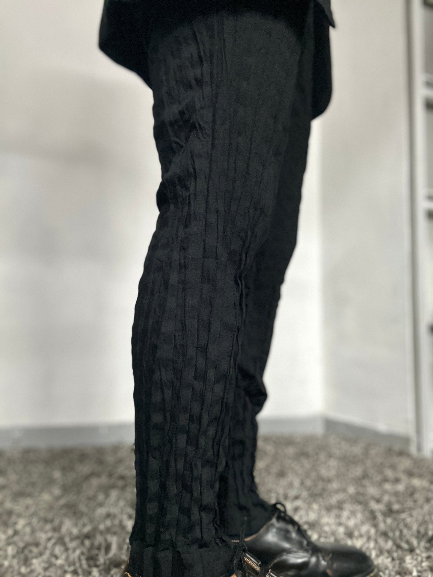 Issey Miyake Men SS18 Straight leg pleated trousers- Size 2