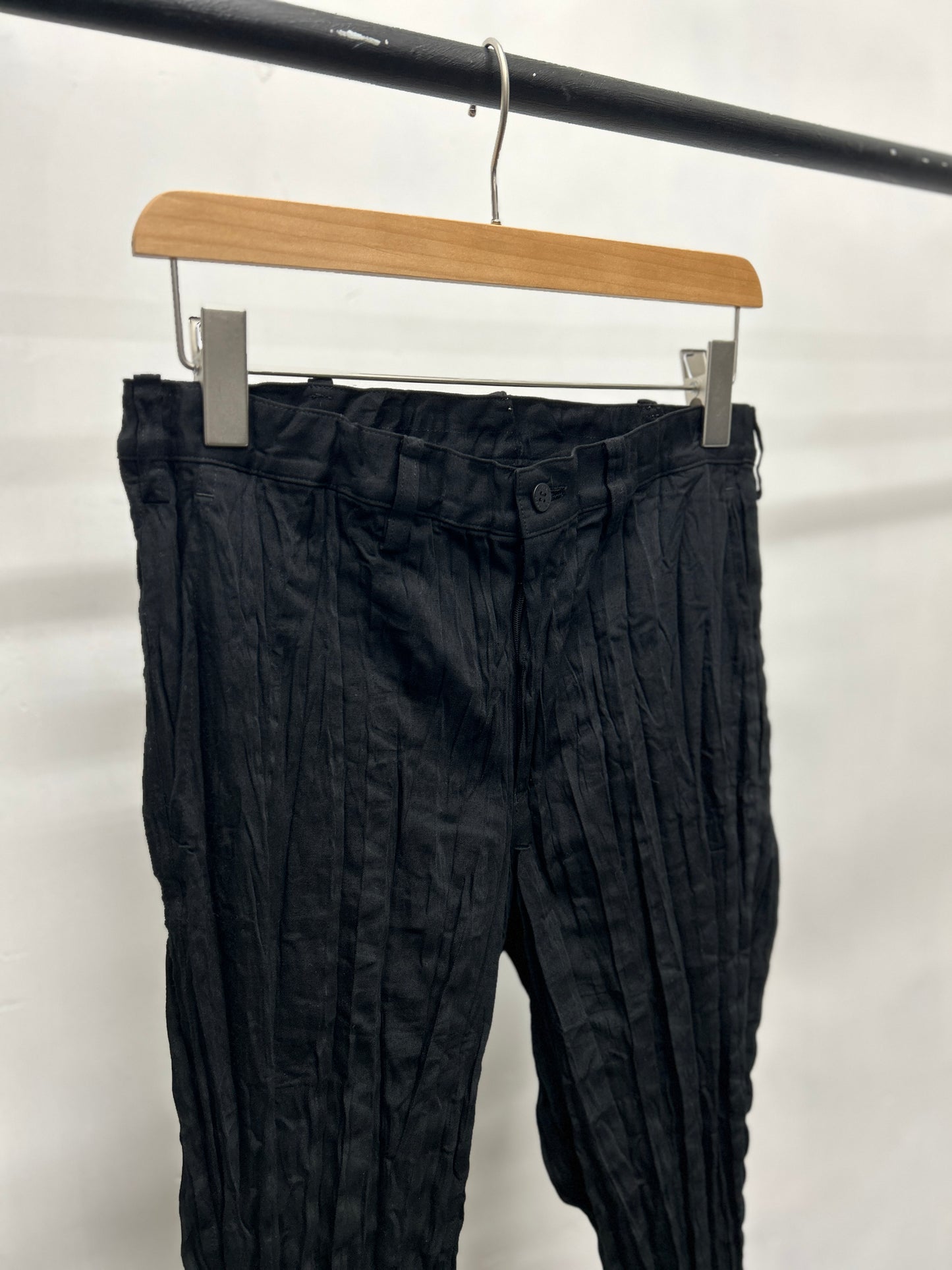 Issey Miyake Men SS18 Straight leg pleated trousers- Size 2