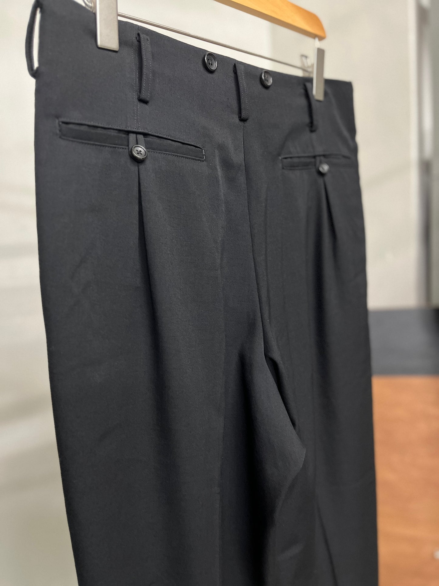 Yohji Yamamoto SS15 Costume d'homme High-waisted trousers - Size 3