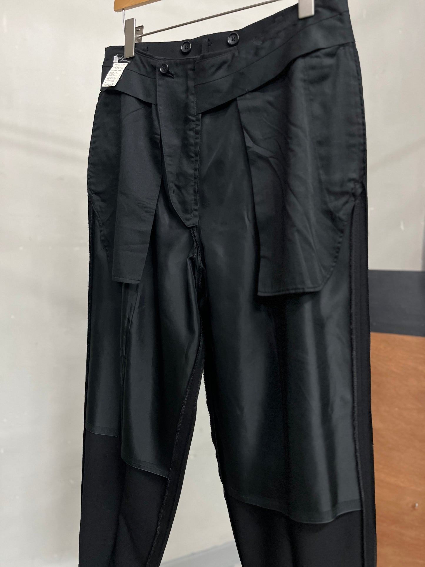 Yohji Yamamoto SS15 Costume d'homme High-waisted trousers - Size 3