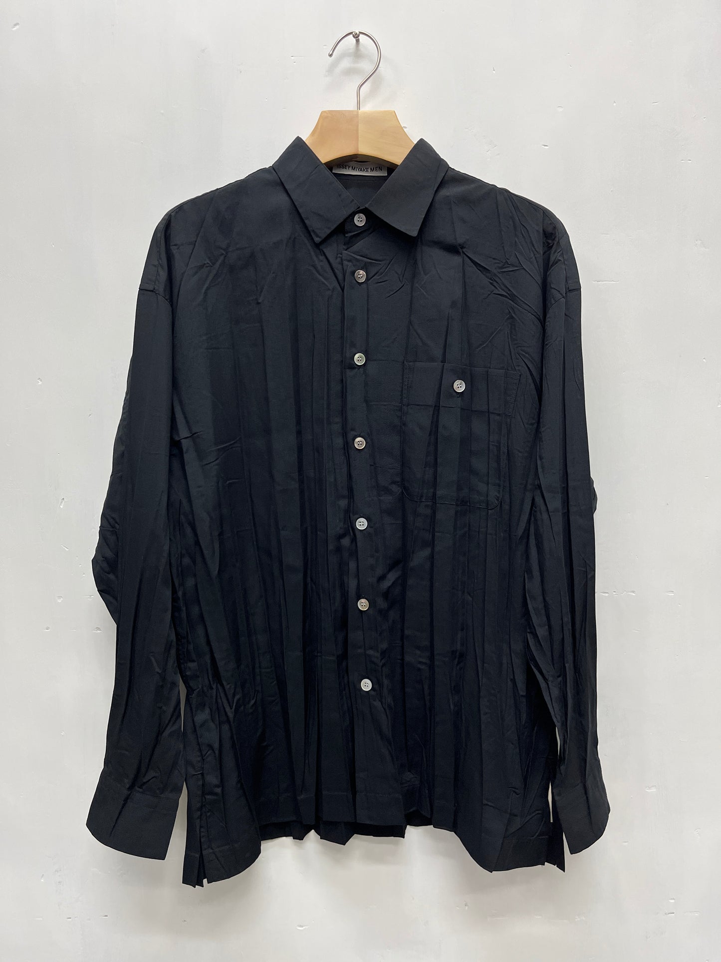 Issey Miyake Men 2000s pleated shirt-Size M