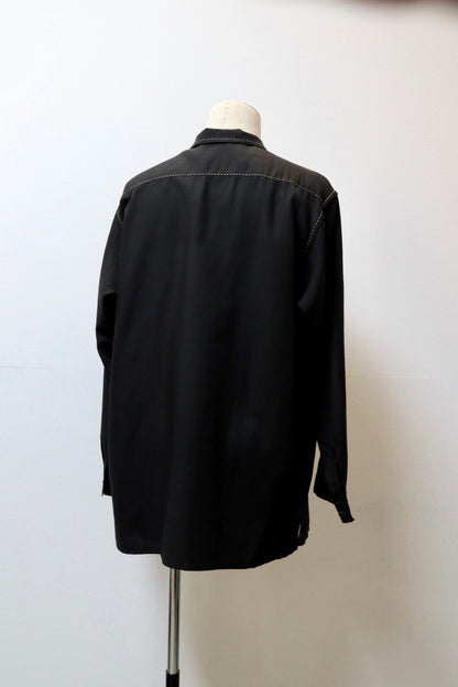 [Unknown Archive] Y’s for men AW1997 Top Stitching Open Collar Shirt- Size L