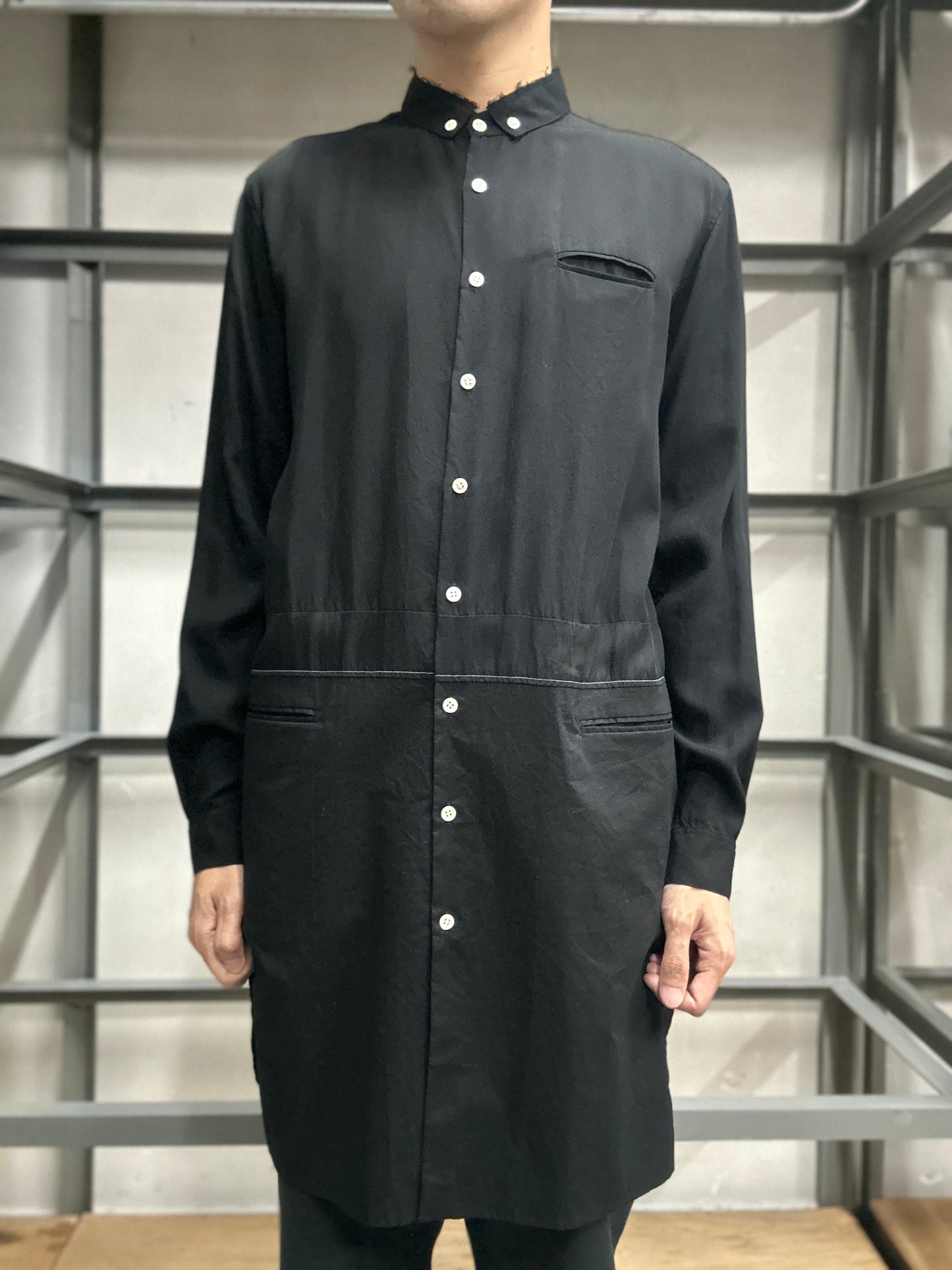 JohnUndercover SS2017 Panelled Long Shirt-Size 2