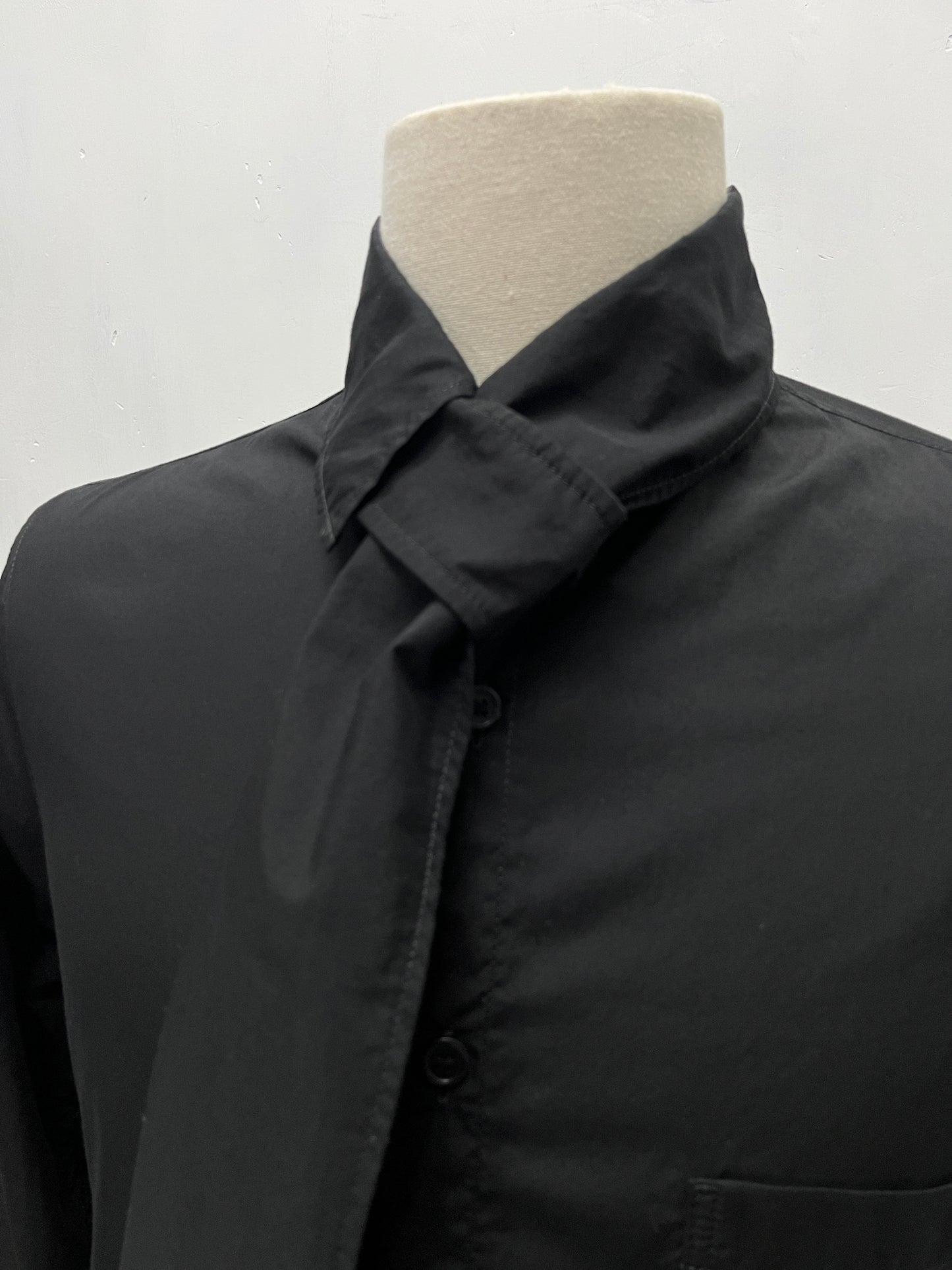 Yohji Yamamoto Pour Homme AW2022 Stole Collar Shirt- Size 2