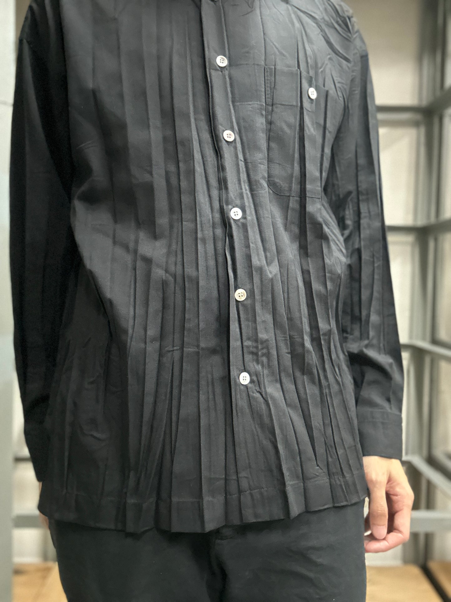 Issey Miyake Men 2000s pleated shirt-Size M