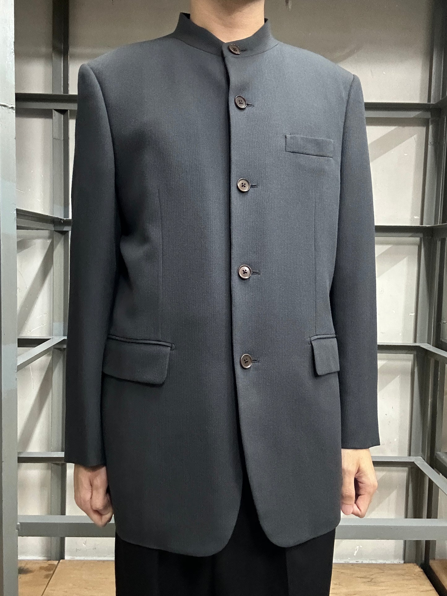 Issey Miyake 90's IM Men Product Stand Collar Jacket-Size 50