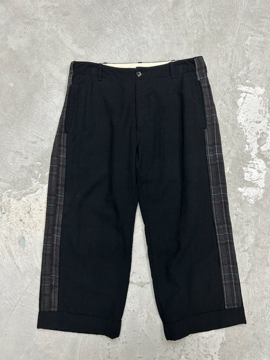 Y's For Men AW07 Side Stripe Pattern Wide Leg Trouser- Size 2