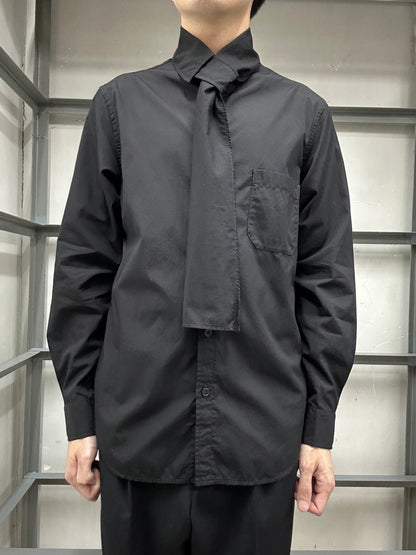 Yohji Yamamoto Pour Homme AW2022 Stole Collar Shirt- Size 2