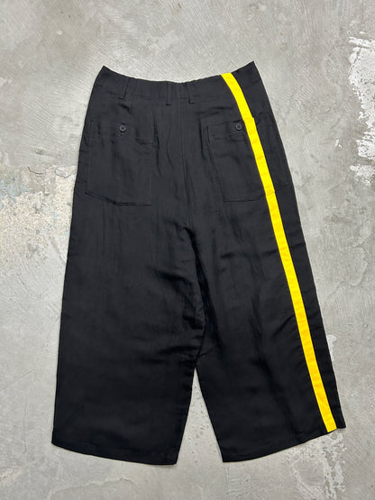 Yohji Yamamoto Pour Homme SS16 Yellow stripes wide-leg trouser- Size 2
