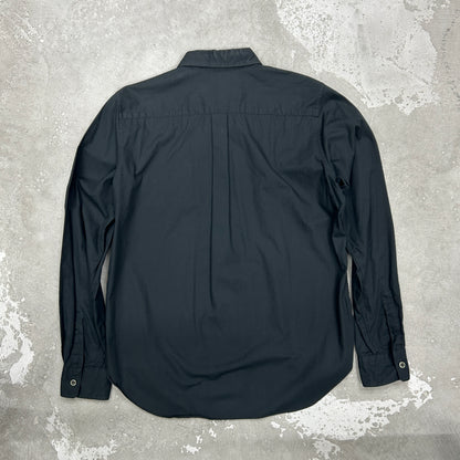 Black Comme des Garcons AW2012 Colour Block Long Sleeve Shirt-Size S