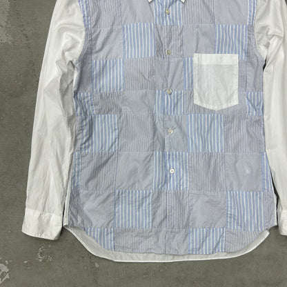 Comme des Garcons Homme Deux SS2014 Patchwork Long Sleeve Shirt-Size M