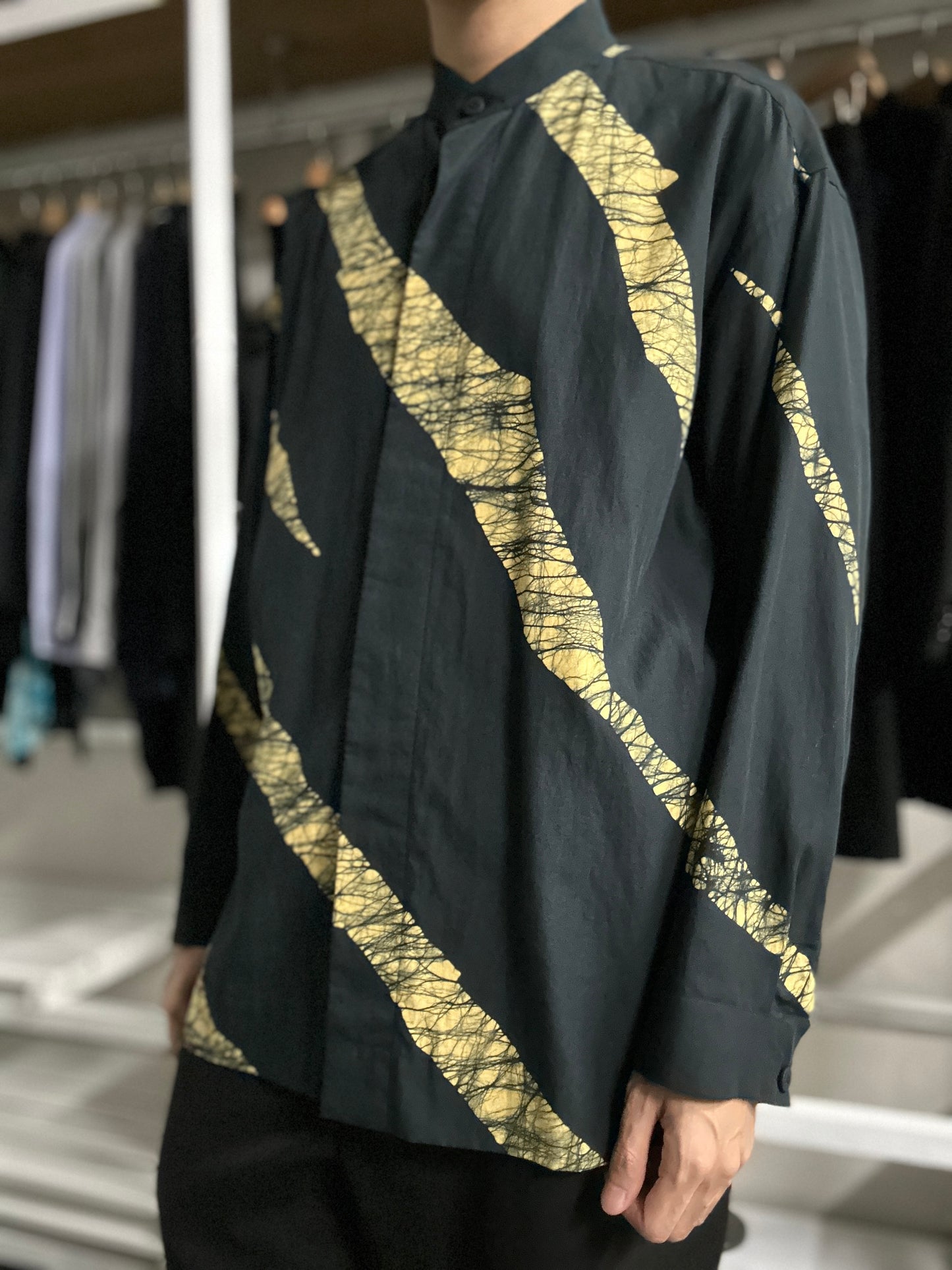 Issey Miyake Men AW 2019 Tie-dye Batik Shirt- Size 2