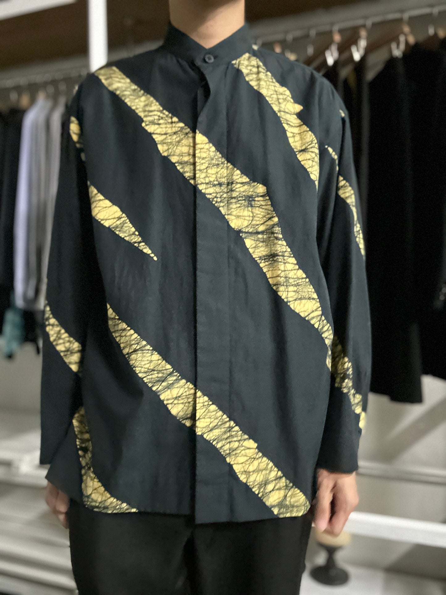 Issey Miyake Men AW 2019 Tie-dye Batik Shirt- Size 2