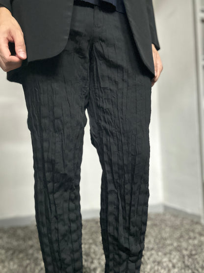 Issey Miyake Men SS18 Straight leg pleated trousers- Size 2