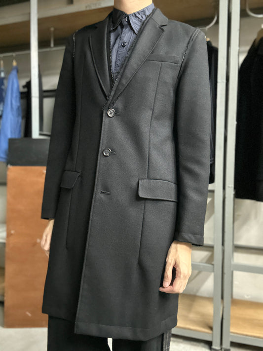 JohnUndercover AW2016 Raw Edges Coat-Size 2