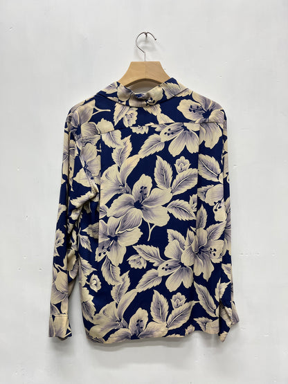 Sunsurf long sleeve floral printed shirt- Size S