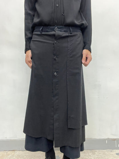 Yohji Yamamoto +Noir AW2014 Layers Trouser-Size 2
