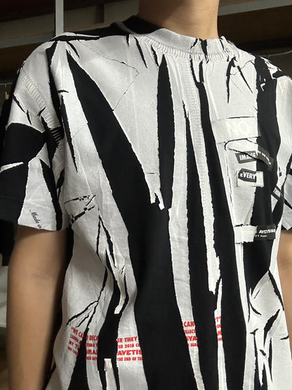 Tigran avetisyan AW18 cracked effect T-shirt- Size L