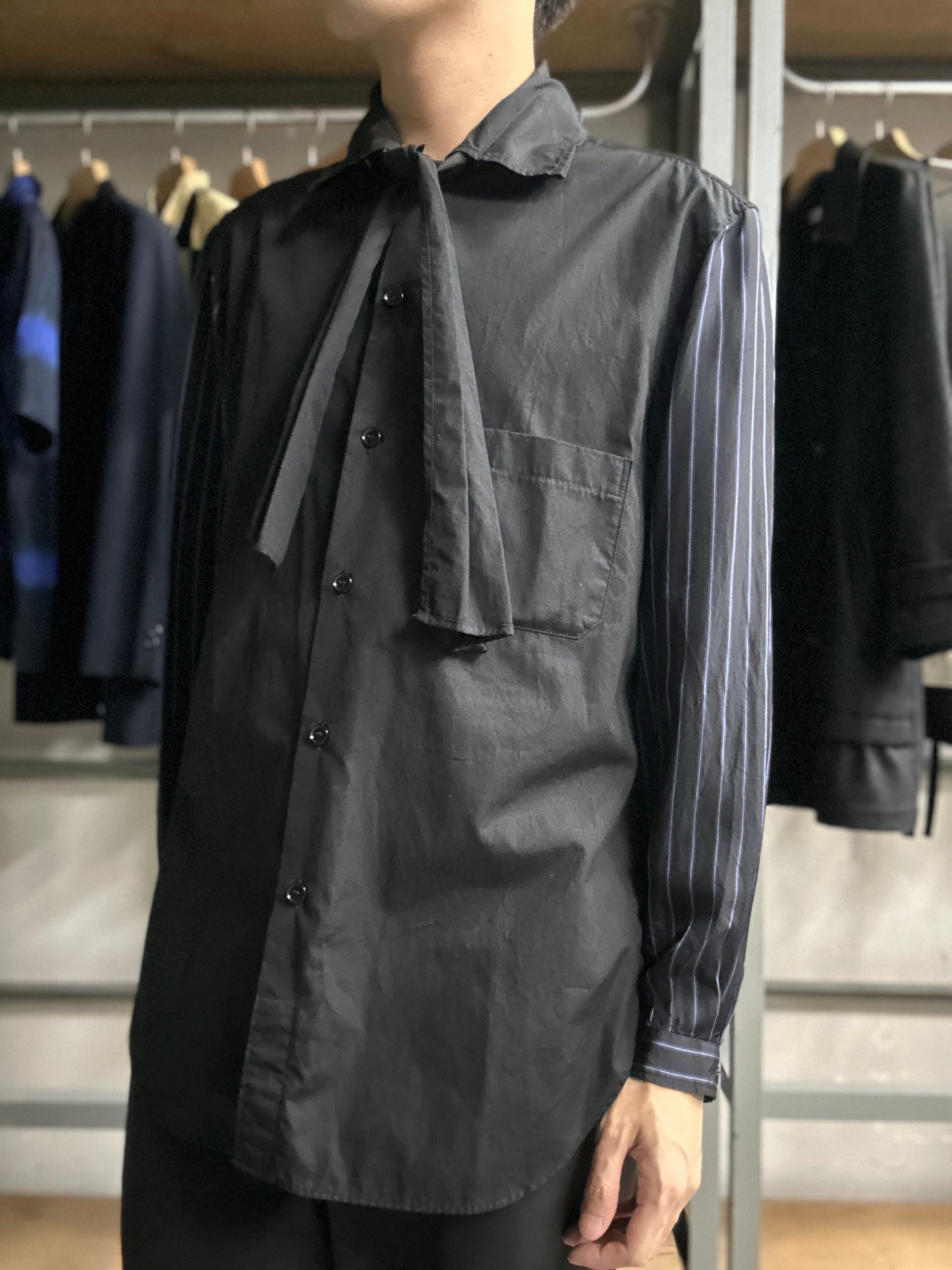 Yohji Yamamoto Pour Homme SS19 tie shirt-Size 2