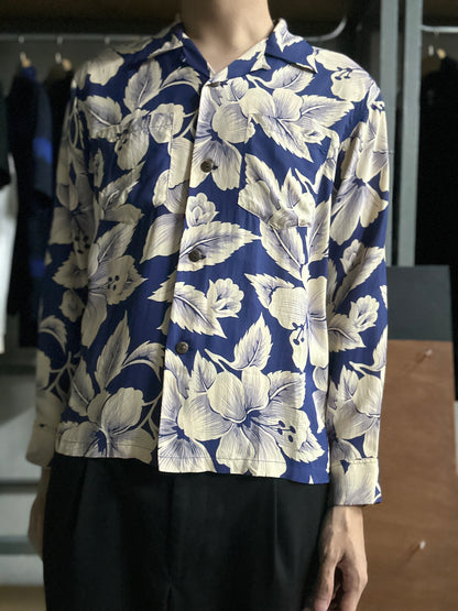 Sunsurf long sleeve floral printed shirt- Size S